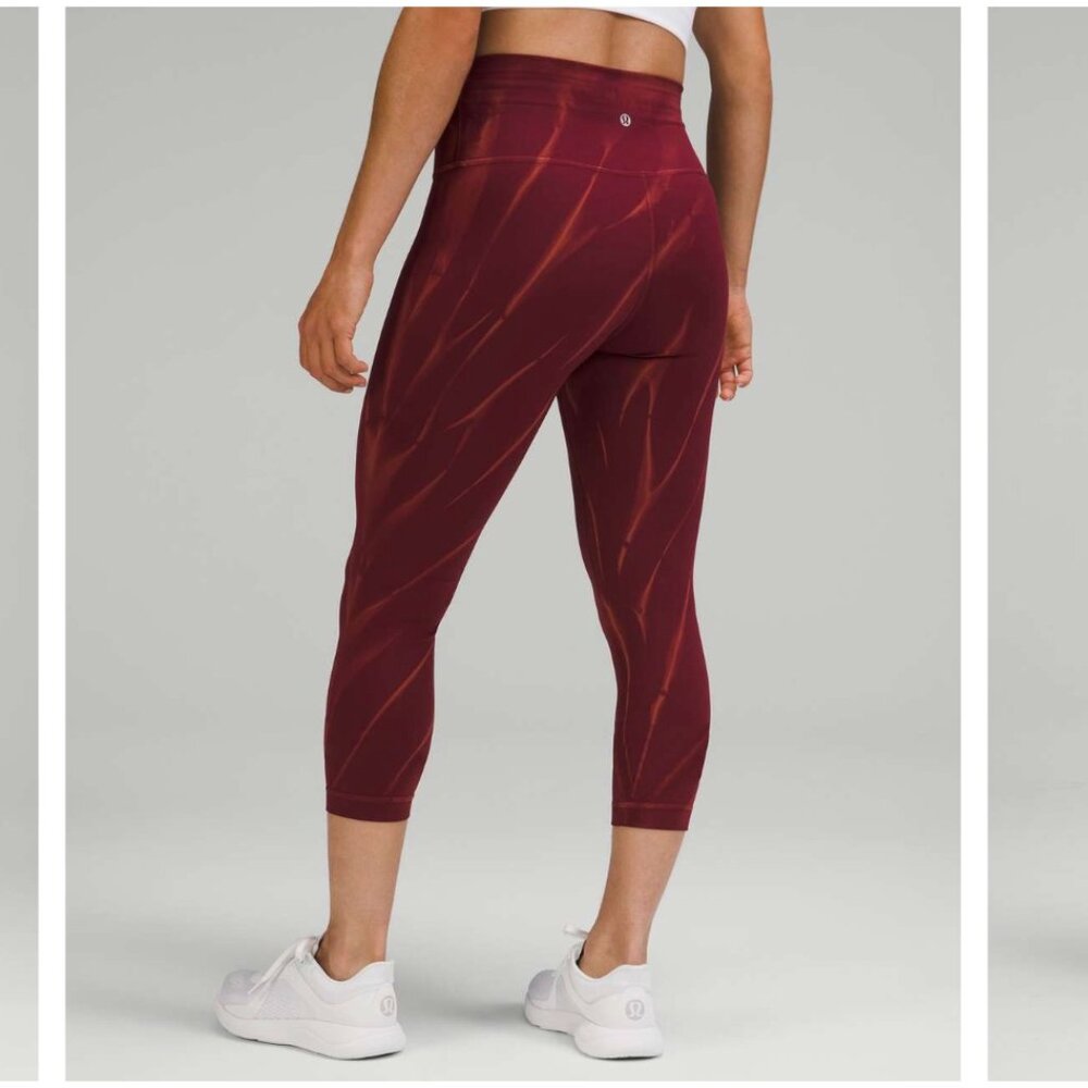 Lululemon Wunder Train High Rise Crop Leggings